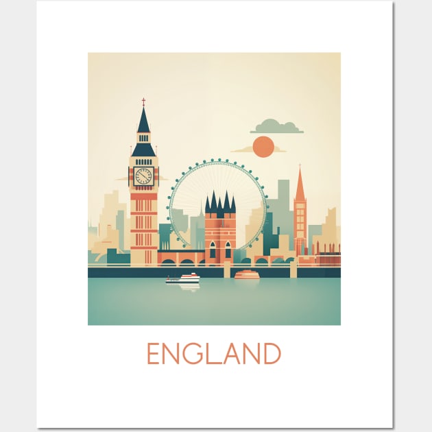 ENGLAND Wall Art by MarkedArtPrints